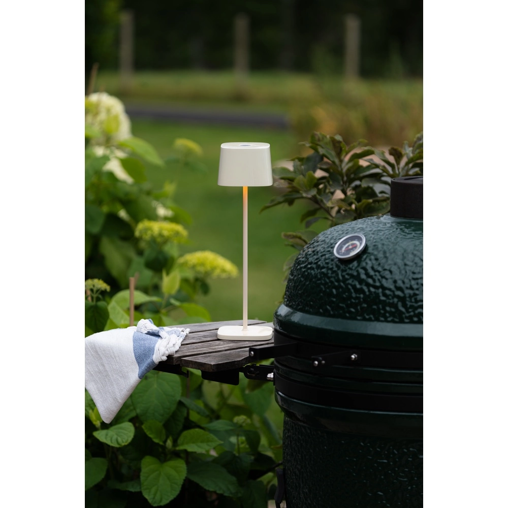 Tischlampe Capri sandbrauner glänzender wiederaufladbarer KonstSmide 7318300030379
