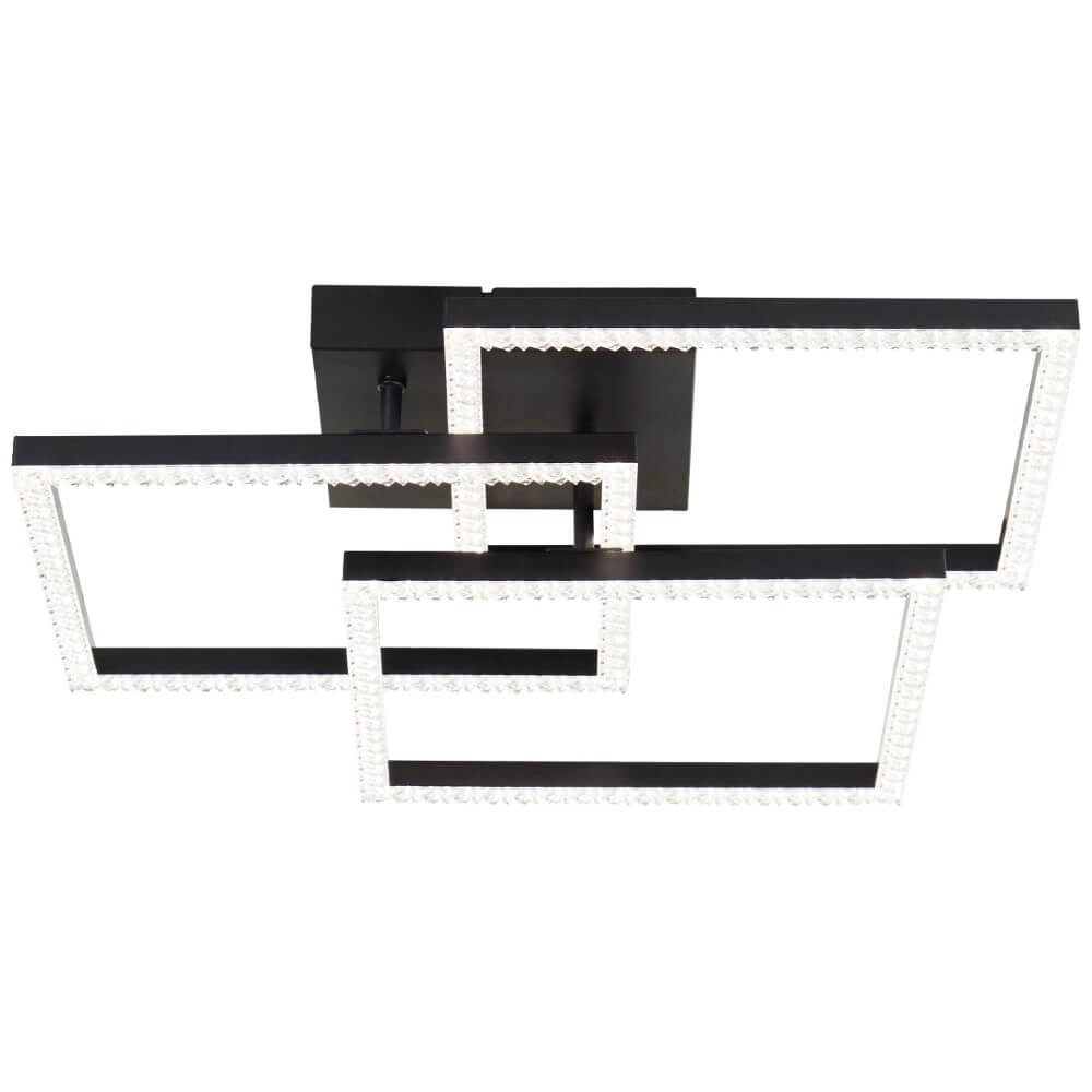 Schwarze Deckenleuchte Ranni 3900lm