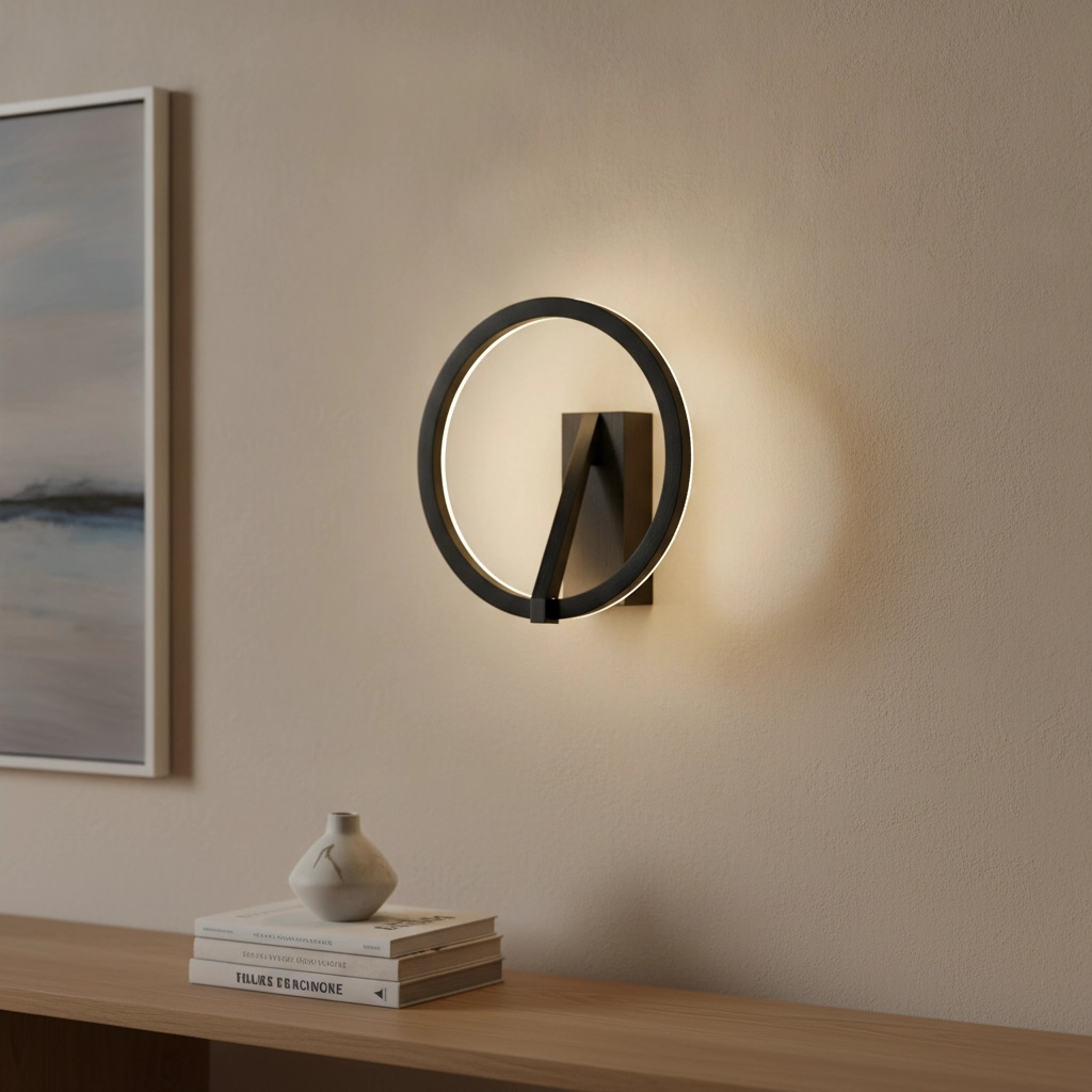 Design-Wandleuchte Tilia schwarz