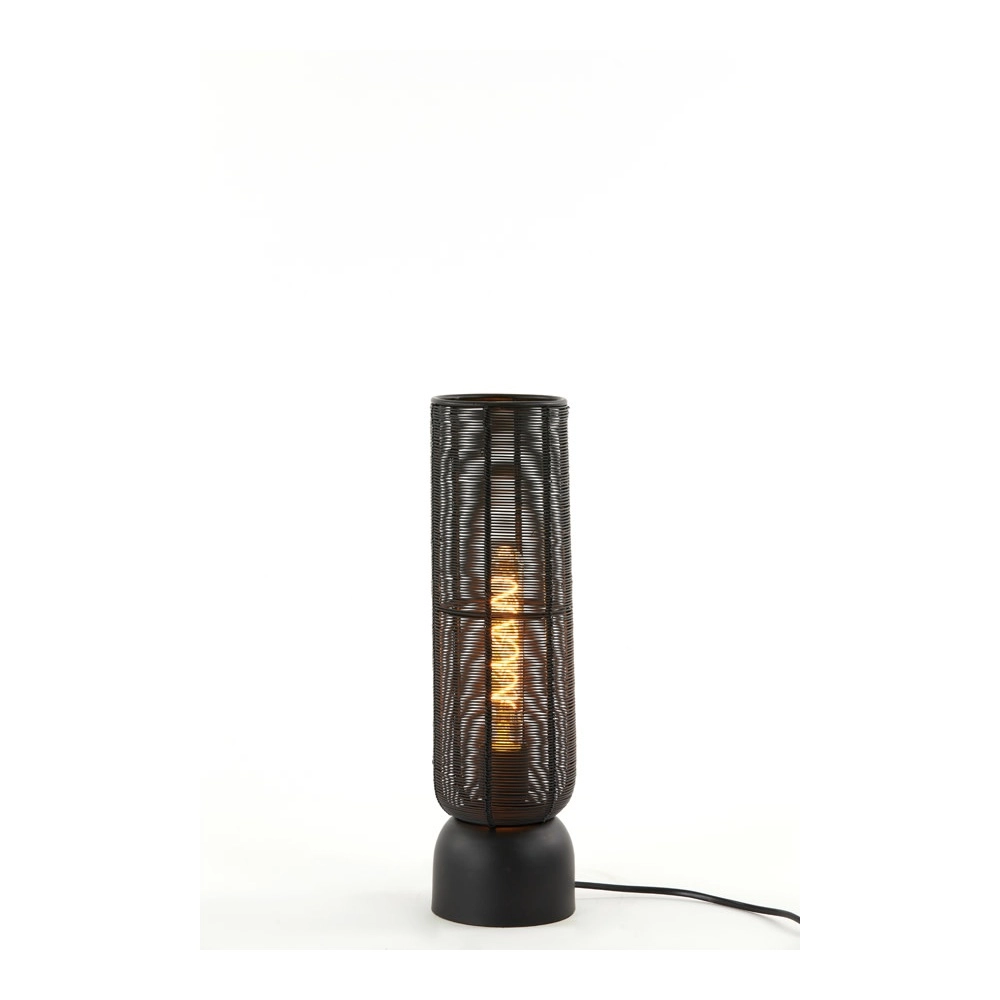 Tischlampe Lezuza Ø 11 cm schwarz Light & Living 8717807659875