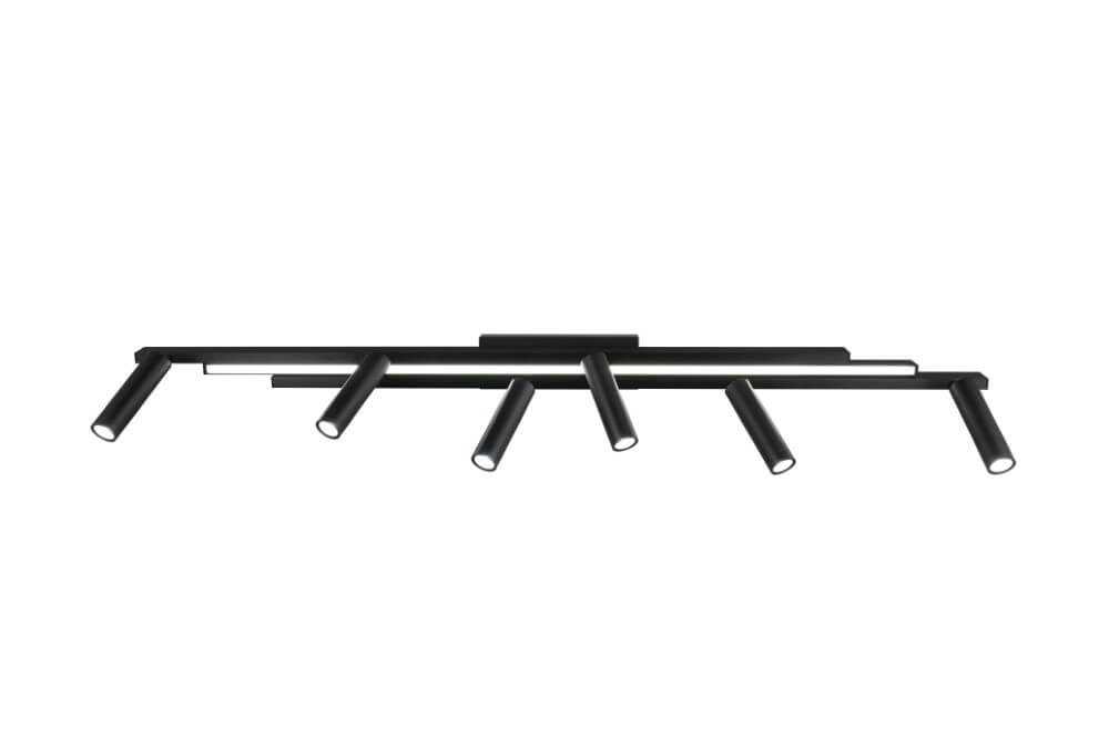6-flammiger LED-Spot Zeno Schwarz Trio 4017807627312