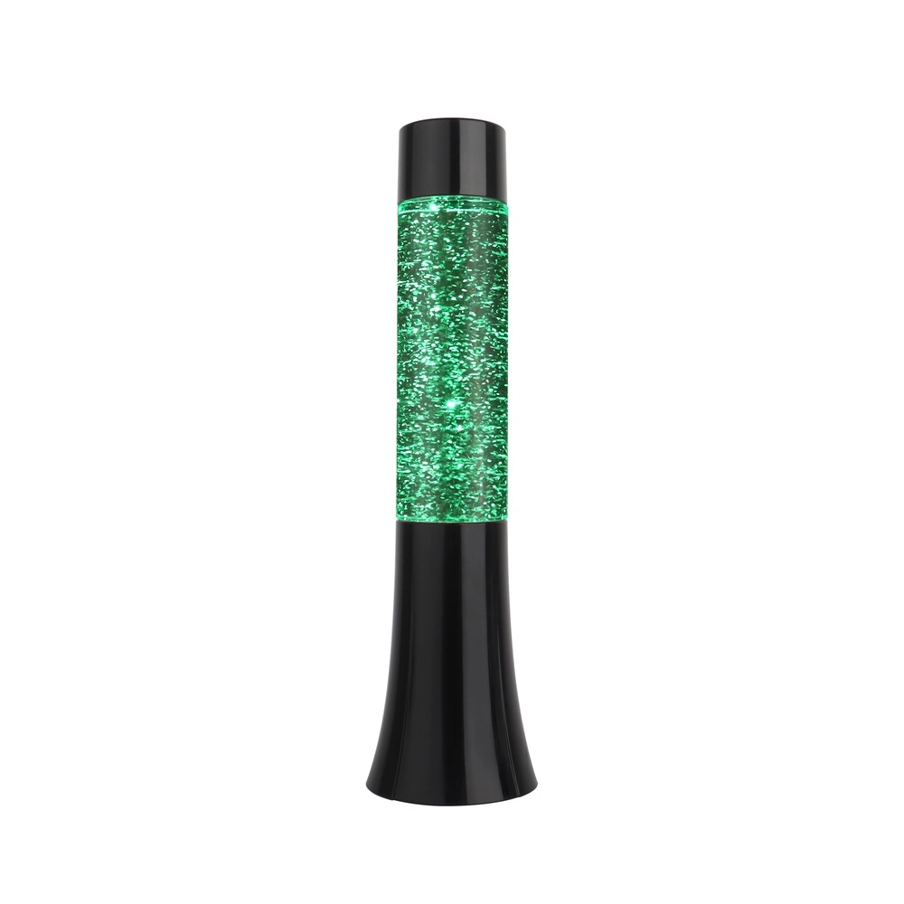 Lavalampe Glitter-Tower Schwarz
