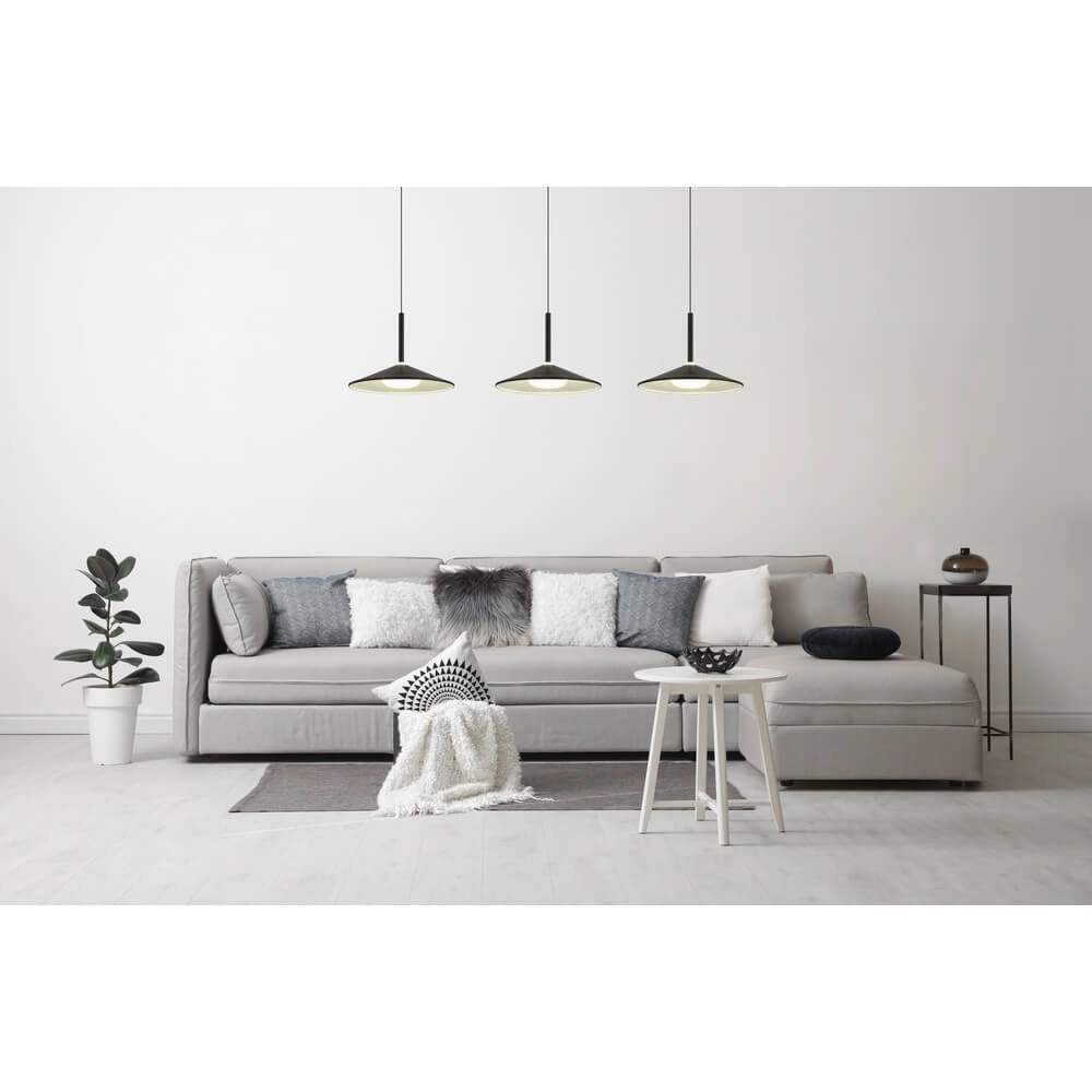 Design-Pendelleuchte Lampone 3-flammig schwarz Globo 9007371462810