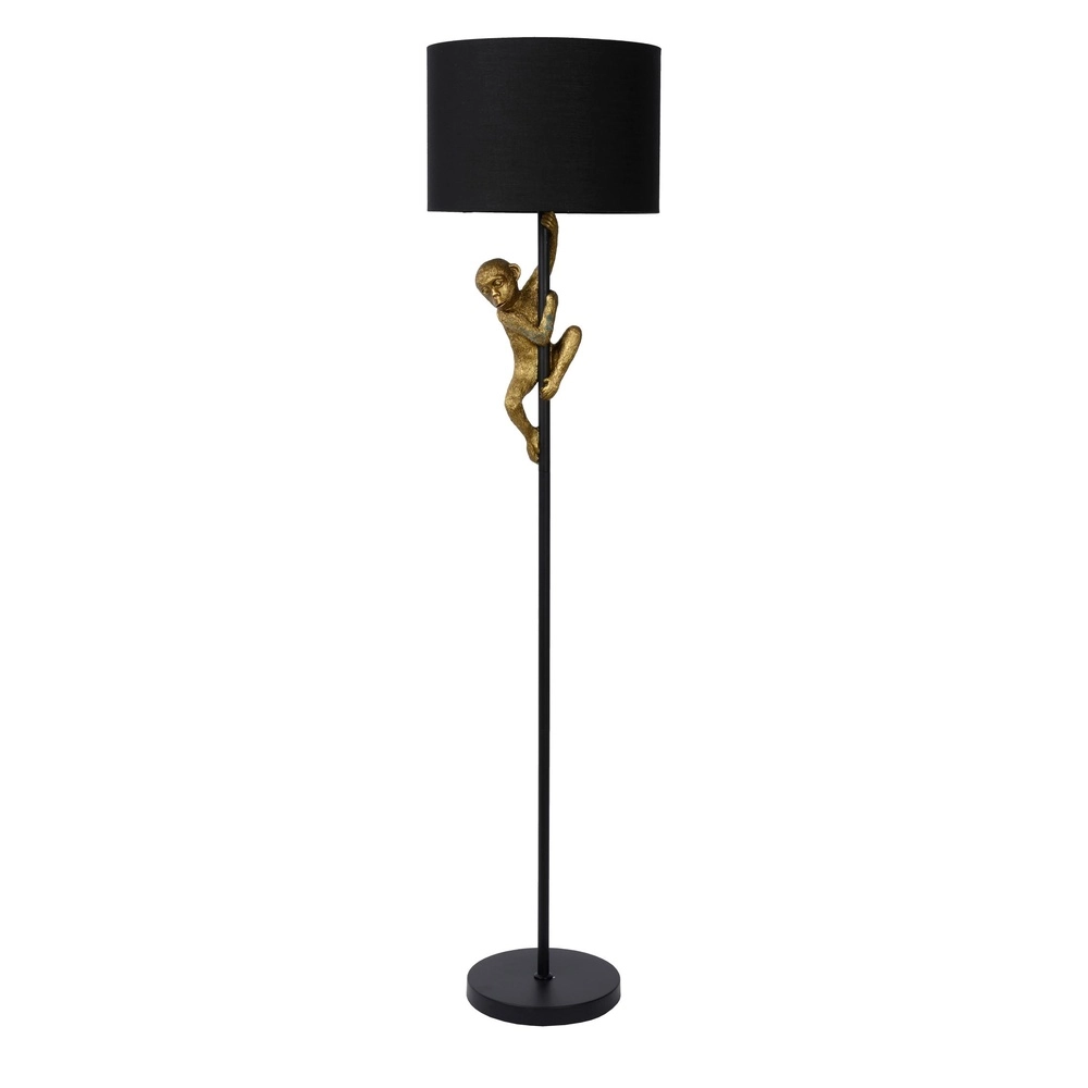 Stehlampe Extravaganza Chimp Affe Schwarz mit Gold
