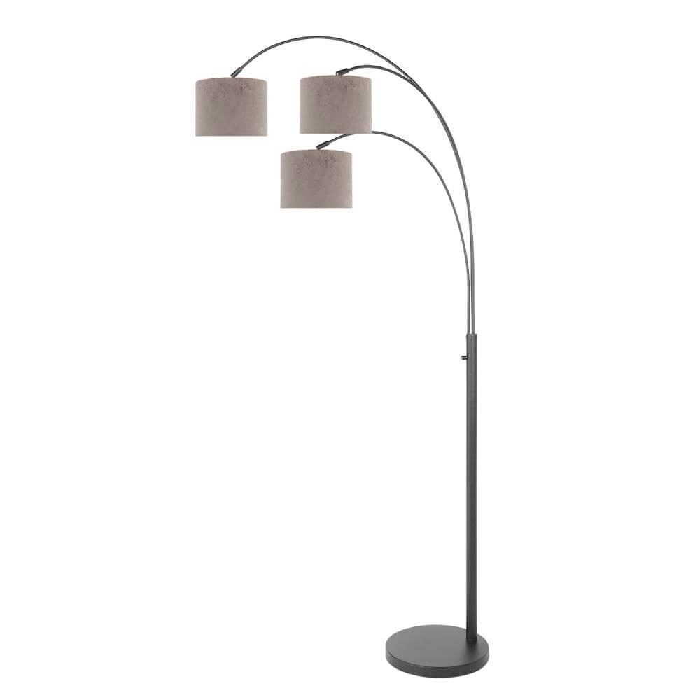 Stehlampe Sparkled Light schwarz mit taupefarbenen Kappen Steinhauer 8712746173574