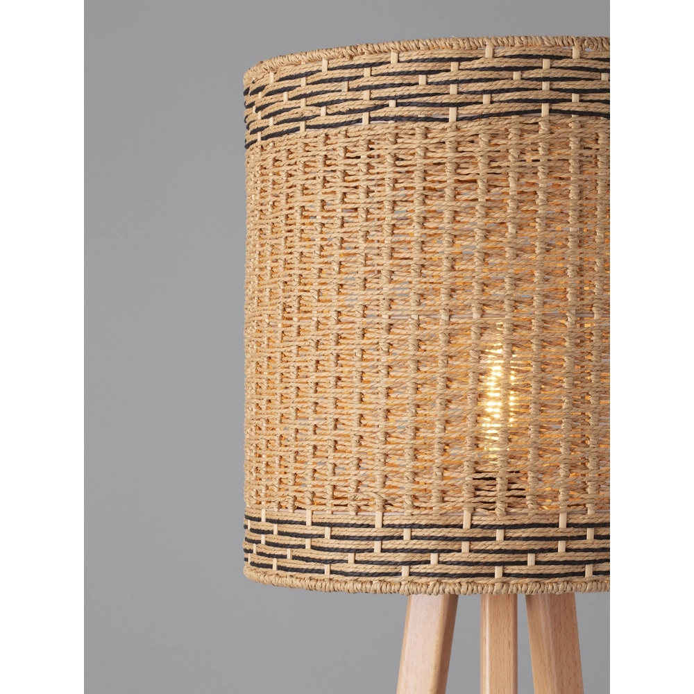 Stehlampe Plette Rattan Lyora 5212017453006