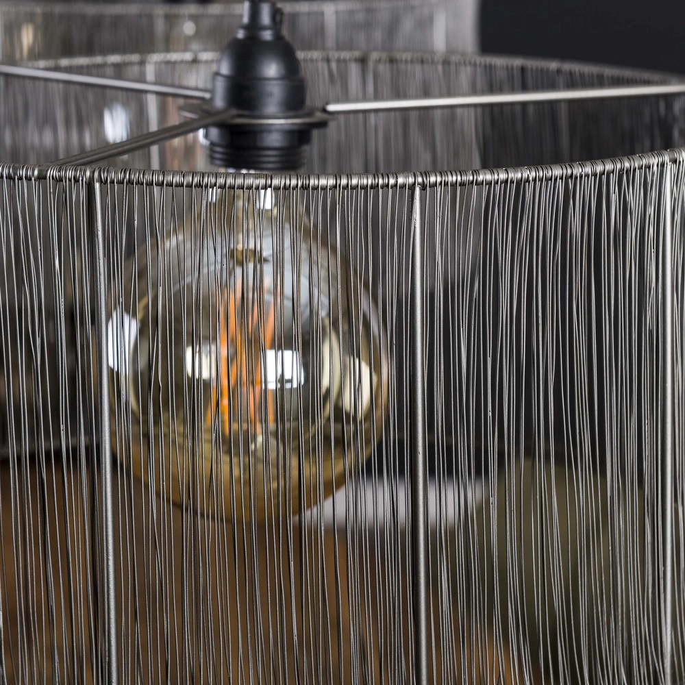 Metalldraht-Pendellampe Stringshade Ø 41cm - 2-Licht Lyora 8716803511477