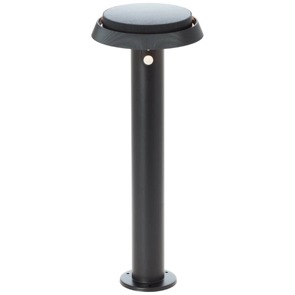 Schwarze Stehlampe Alvero mit Sensor
