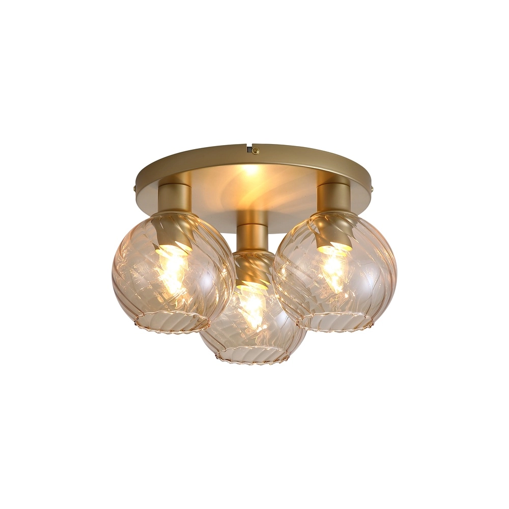 Deckenlampe Radiance 3-flammiges Gold
