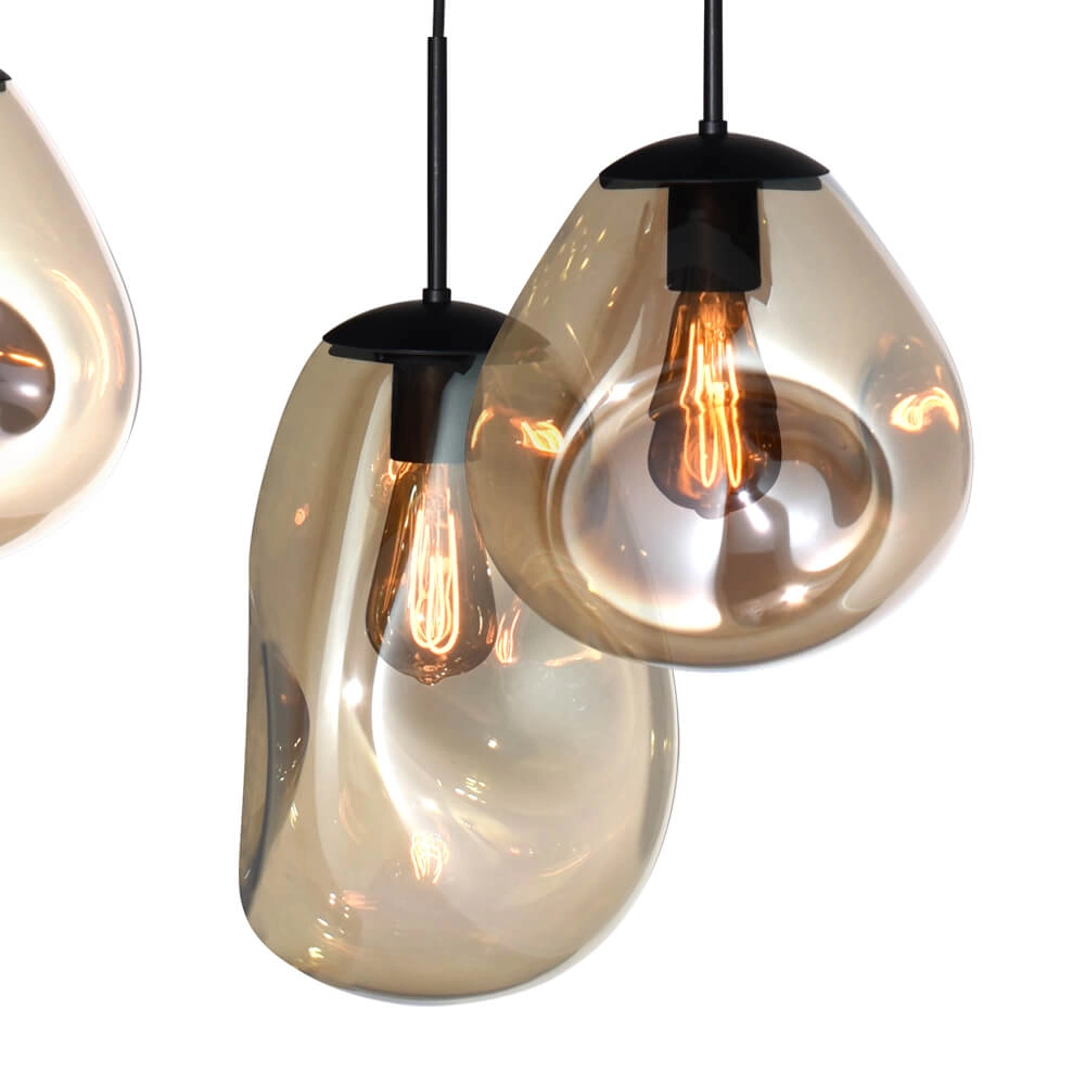 Hängelampe Lava 6x Goldglas Masterlight 8718121286198