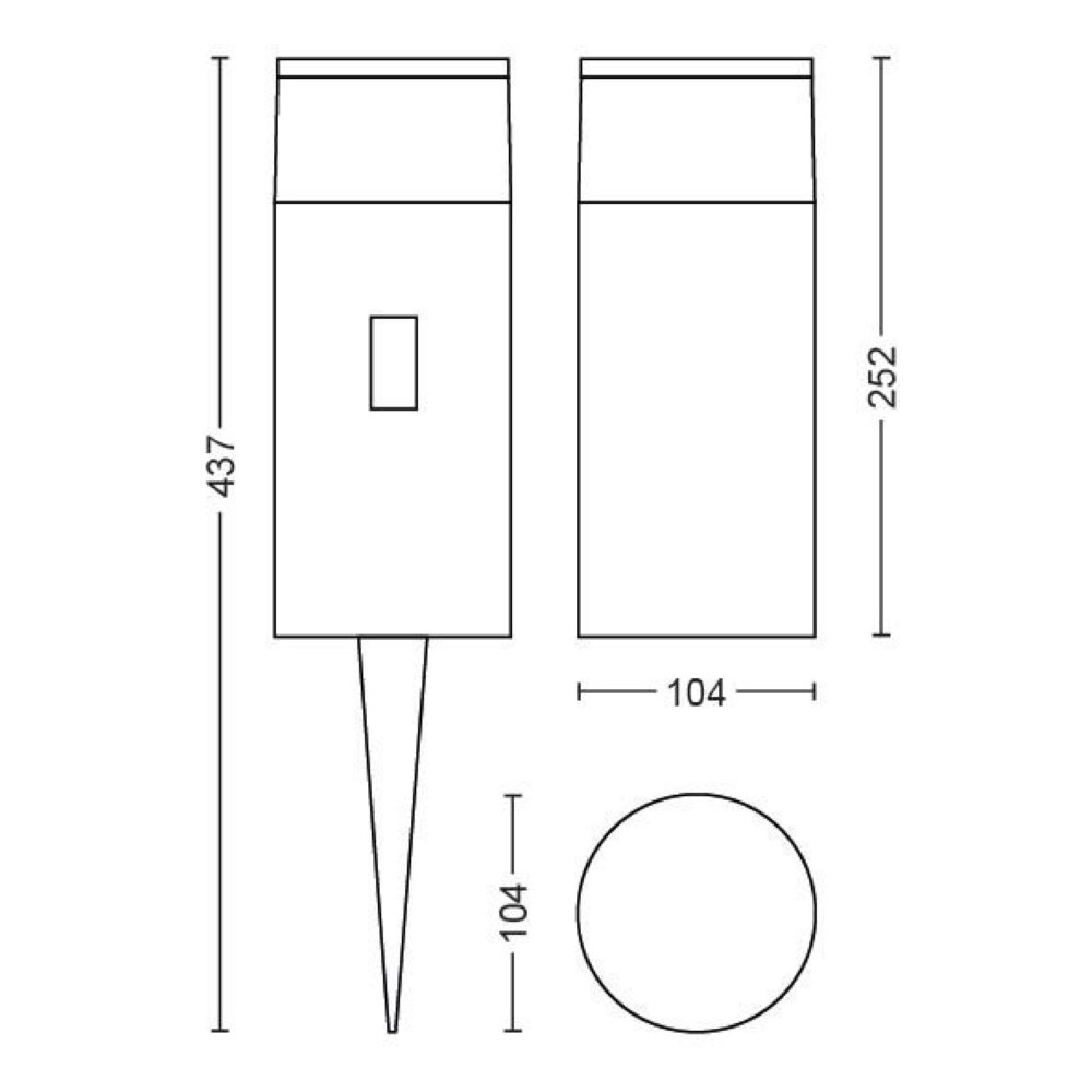 Hue Calla Gartenlampe 25cm Verlängerung Philips 8718696167991