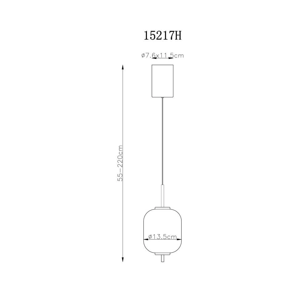 Goldene Pendelleuchte Ewald einzelnes weißes Glas Ø 13,5cm Globo 9007371458578