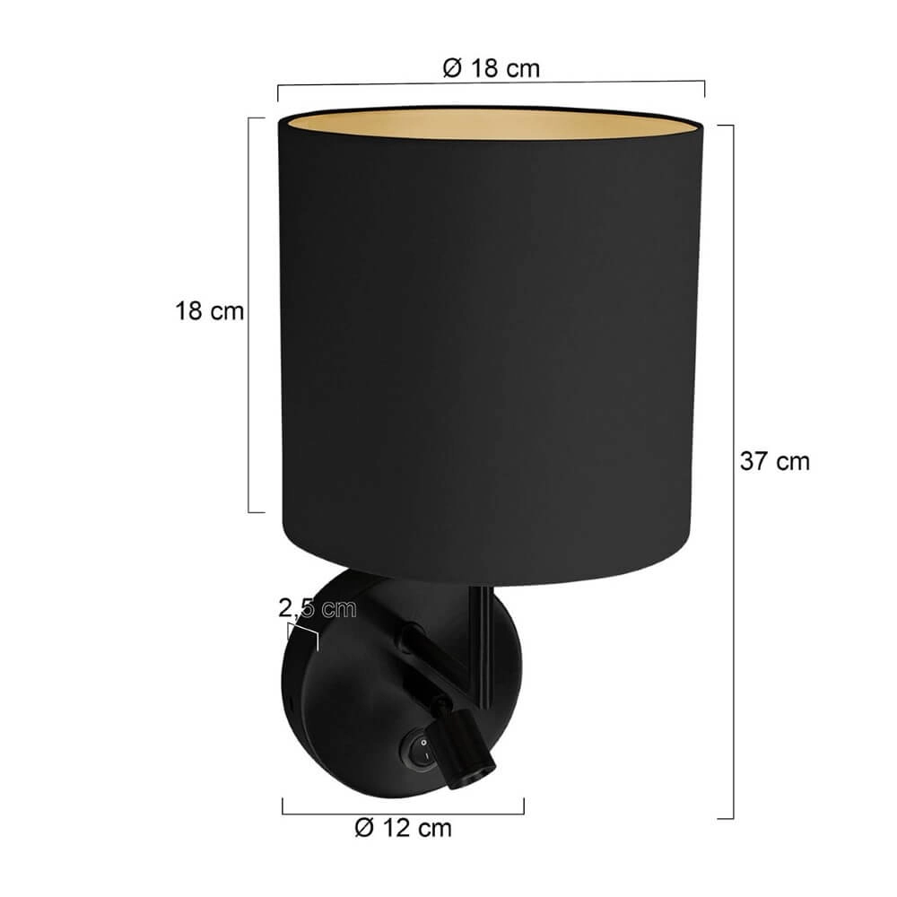 Nachttischlampe Noor mit Kapuze Steinhauer 8712746171105