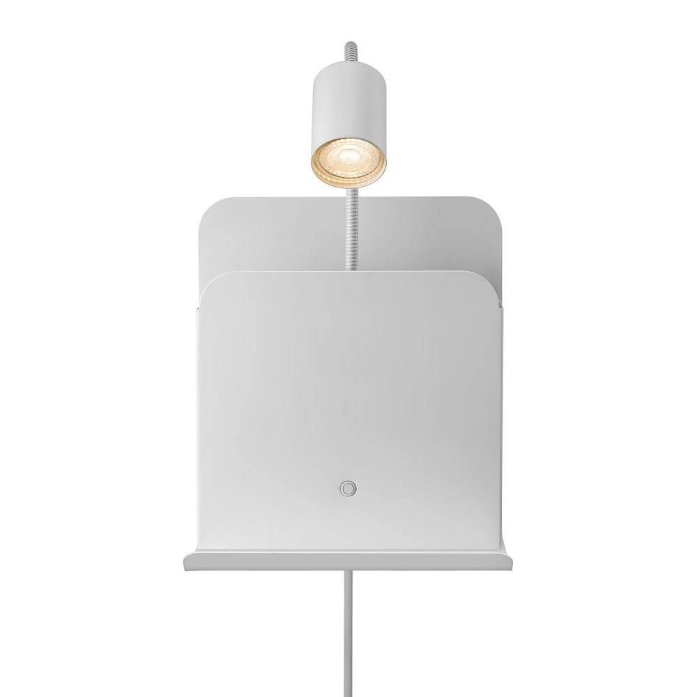 Weiße Wandleuchte Roomi mit USB-Anschluss Nordlux 5704924005657