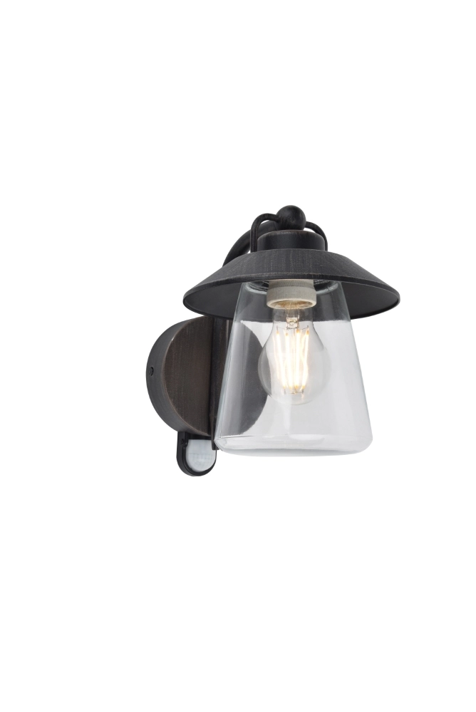 Klassische Wandlampe Cate PIR mit Sensor Lutec 6939412017051