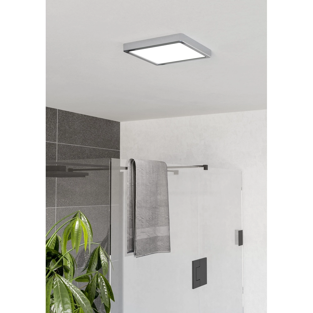 Chrom-Deckenlampe Fueva 6 LED – 22x22 cm Eglo 9008606331093