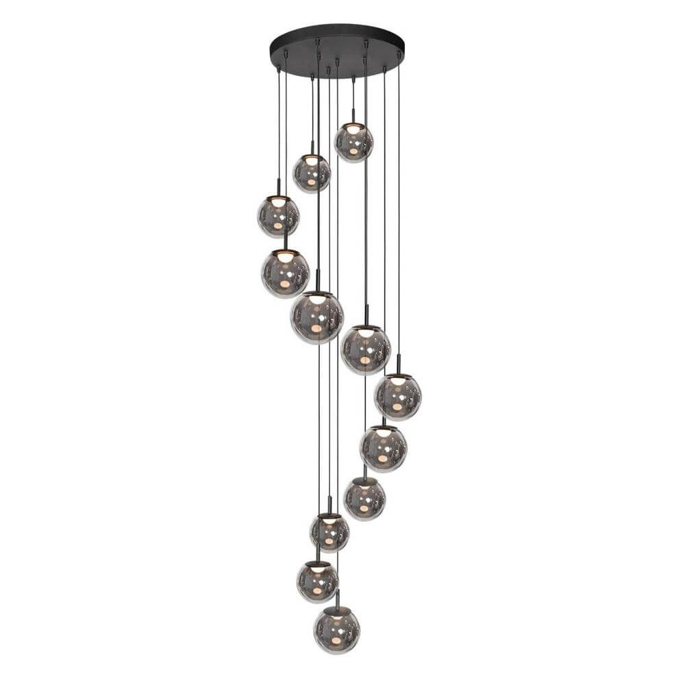 Vide Pendelleuchte Bollique Schwarz 12-flammig Steinhauer 8712746177930