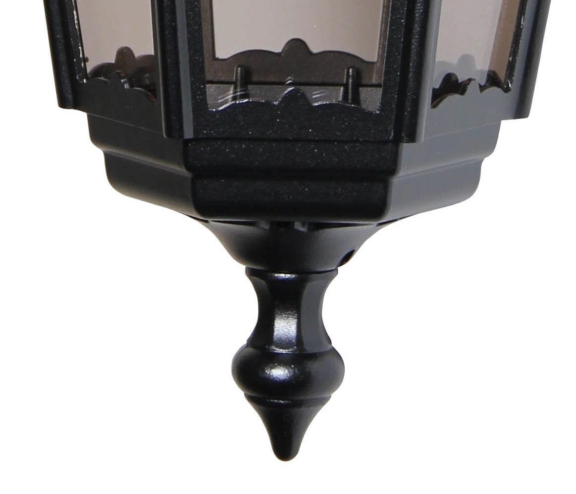 Klassische Außenlampe Cartella Down schwarz Franssen 8033239039277