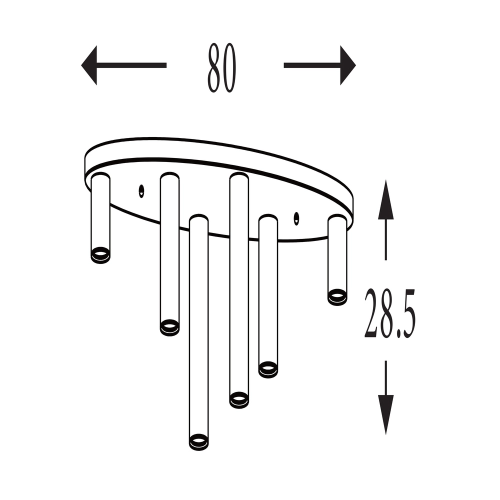 Deckenlampe Tubes Oval Searchlight 5053423301679