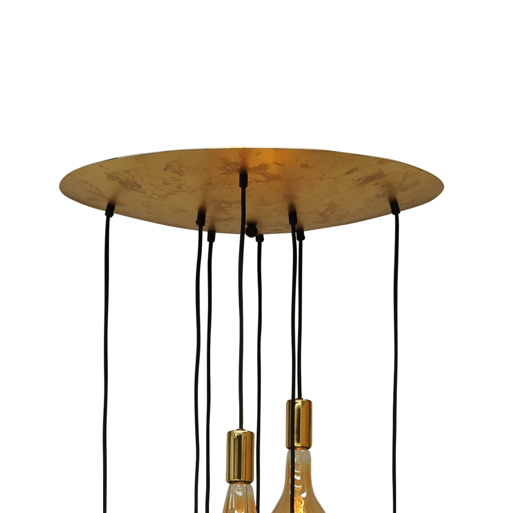 Goldene Hängelampe Aton 8-Licht Masterlight 8718121188812