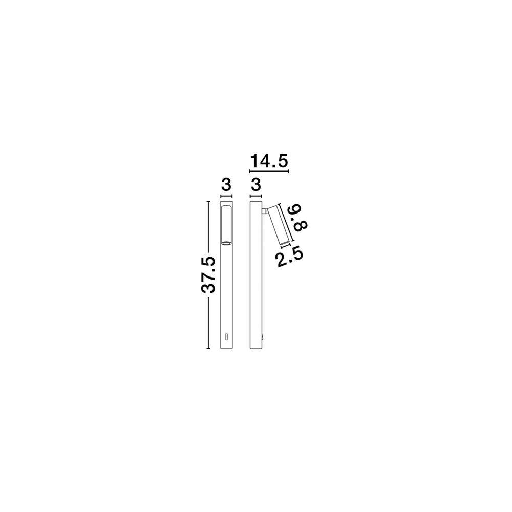 Nachttischlampe Tondo schwarz Lyora 5212017478085