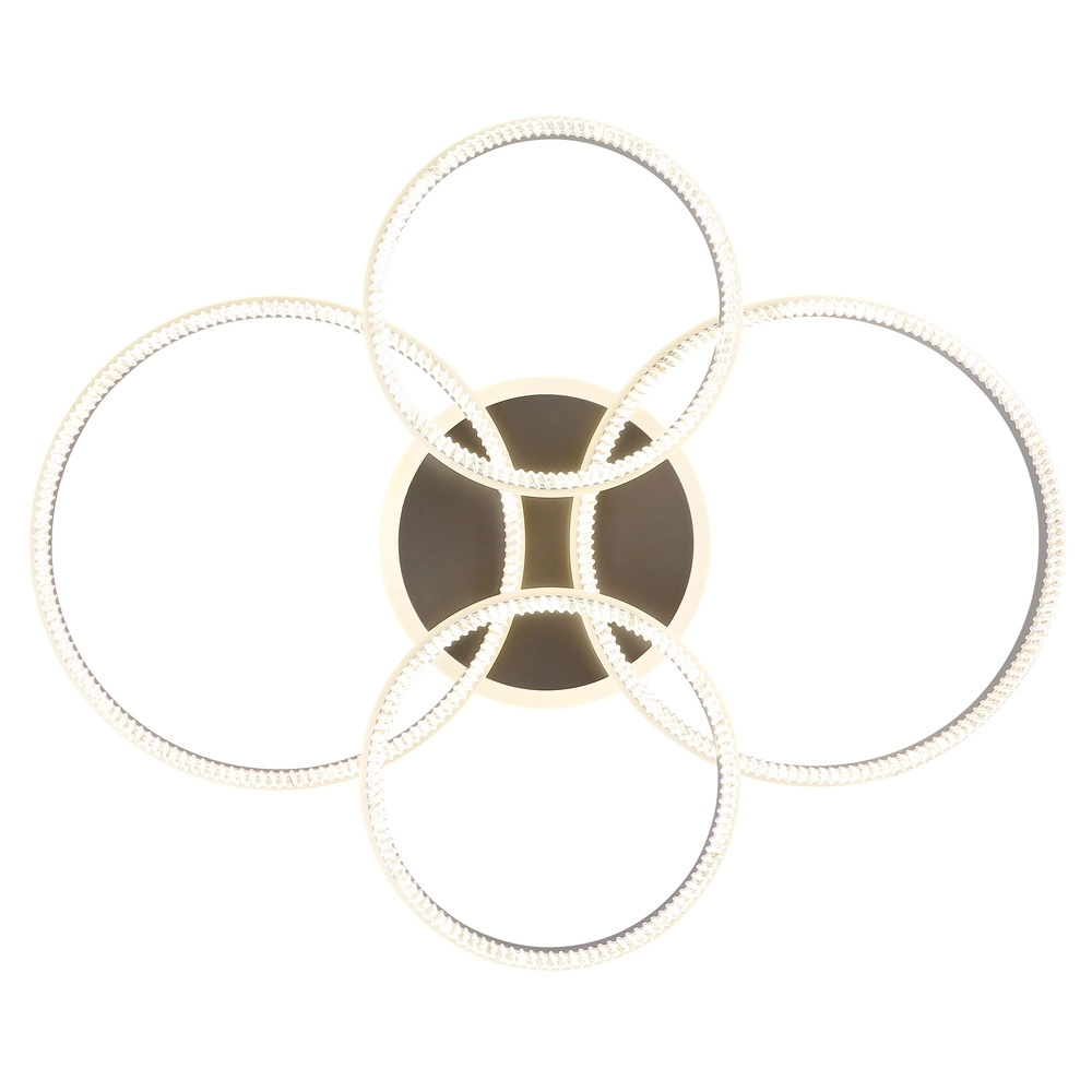 Deckenlampe Francine Gunmetal 4 Ringe Globo 9007371592630