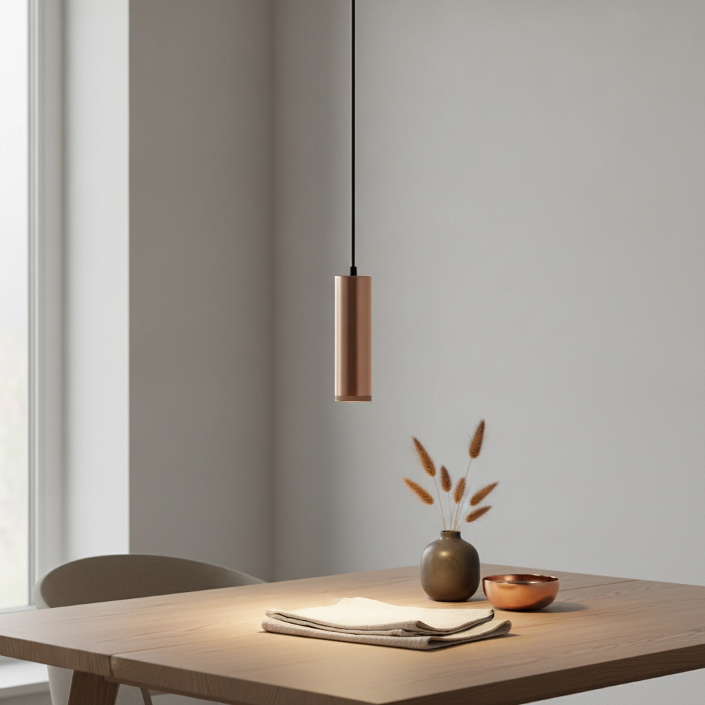 Design-Pendelleuchte Milano Rosé Champagner 25cm
