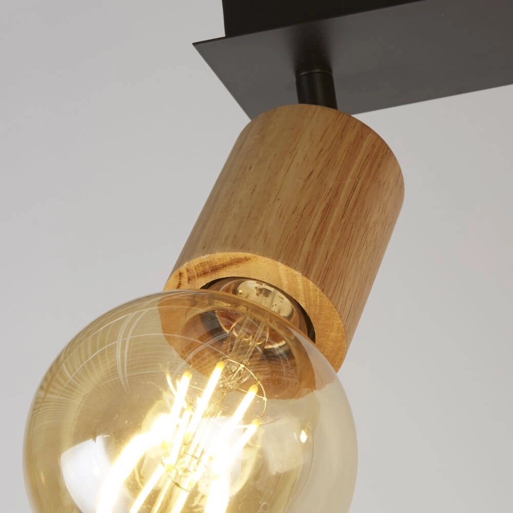 Deckenleuchte aus Holz Spinny 2-flammig Searchlight 5053423228181