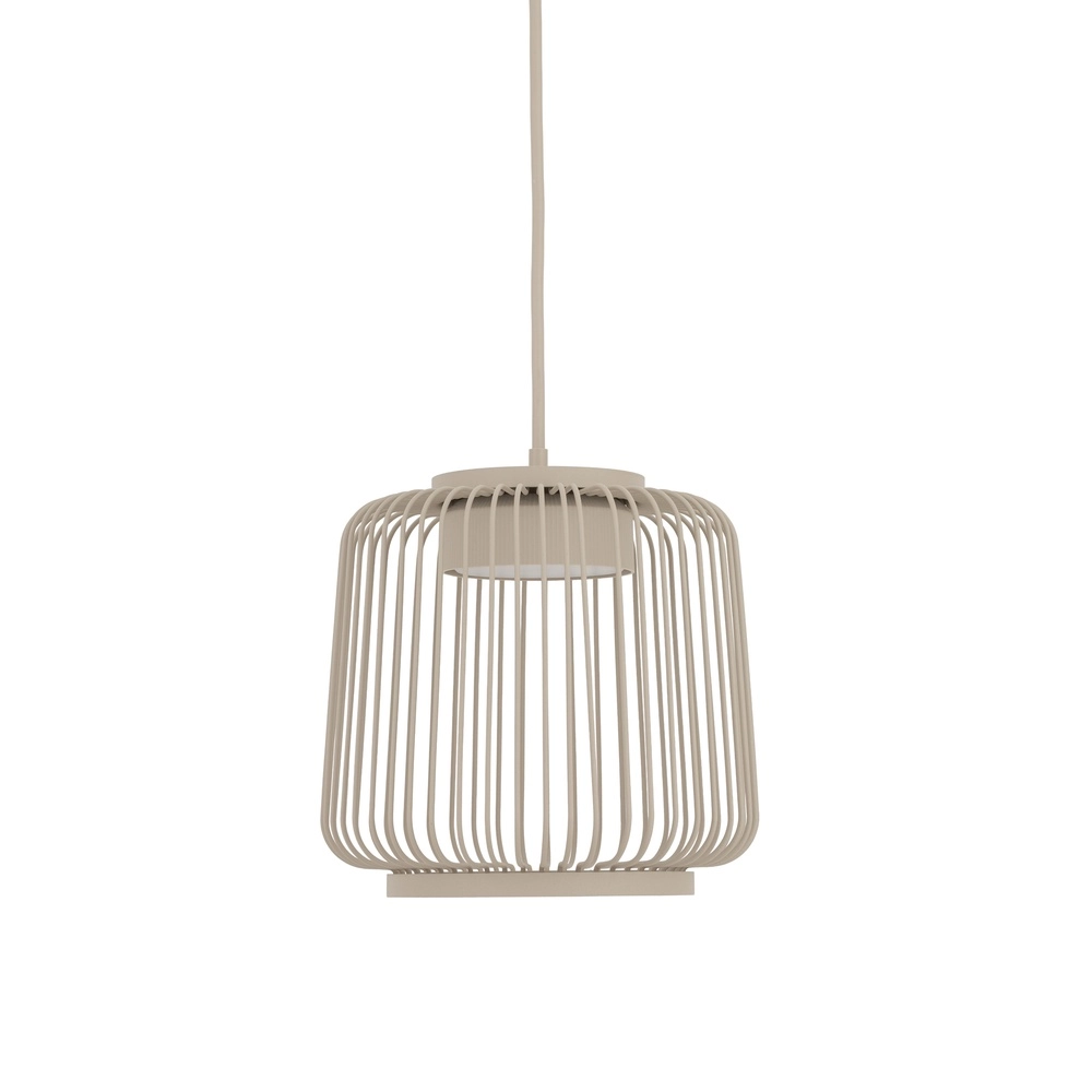 Käfiglampe Kenai sandbraun Ø 18 cm Lyora 5903139122177