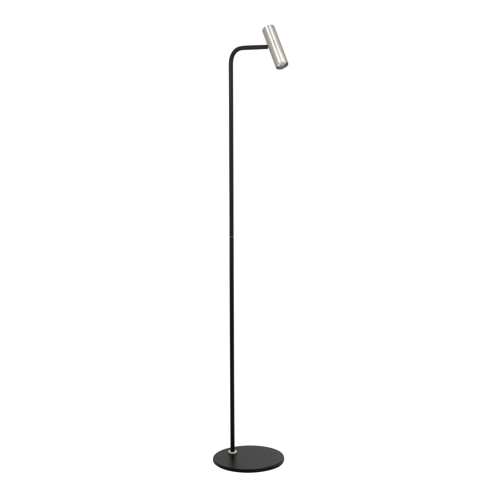 Stehlampe Trend schwarz mit Nickel Highlight 8718379049200