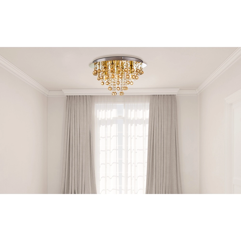 Deckenkronleuchter London gold Ø 46 cm Globo 4048194072348