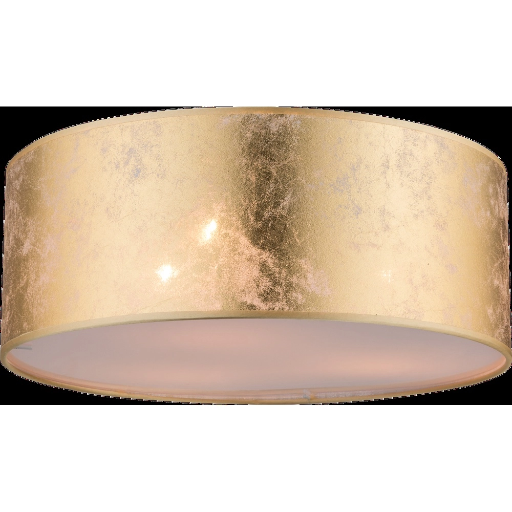 Deckenlampe Amy Nickel mit goldener Kappe