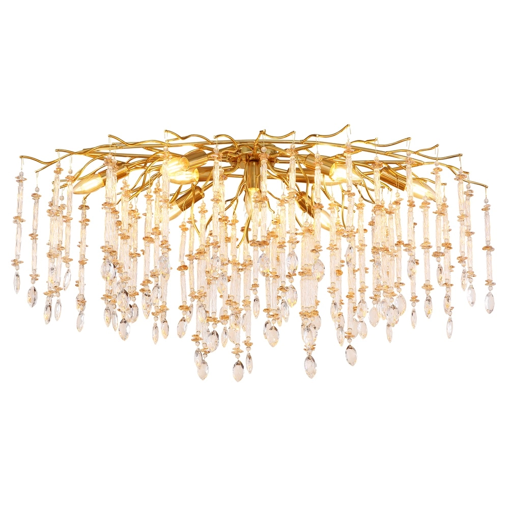 Deckenlampe Gloria 100 cm Gold Globo 9007371575985