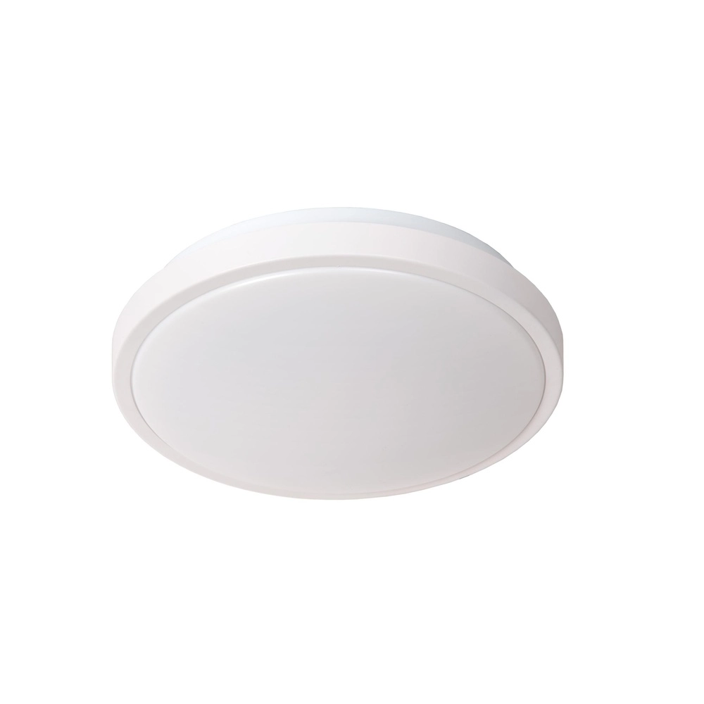 Weißes Deckenlicht Dasher Ø 29,3 cm IP44 für Badezimmer