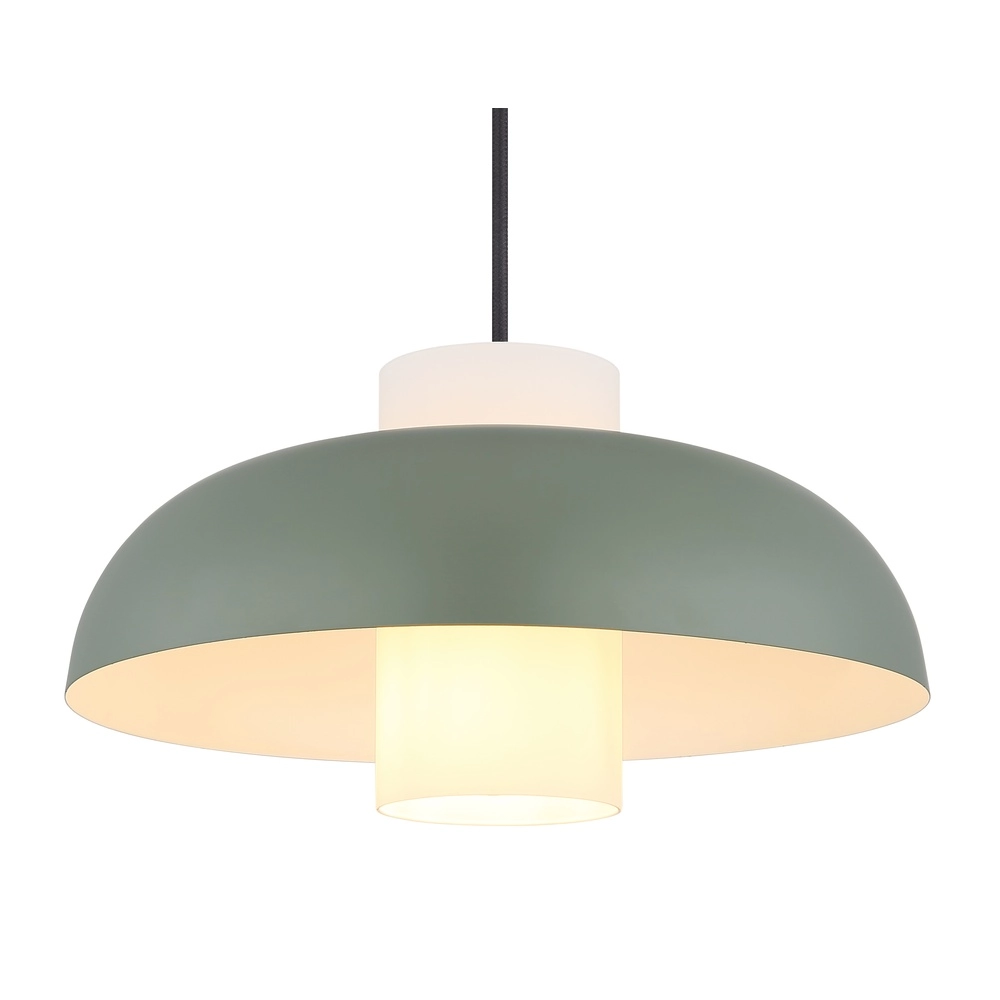 Moderne Pendellampe Lowe grün Ø 38 cm Globo 9007371515165