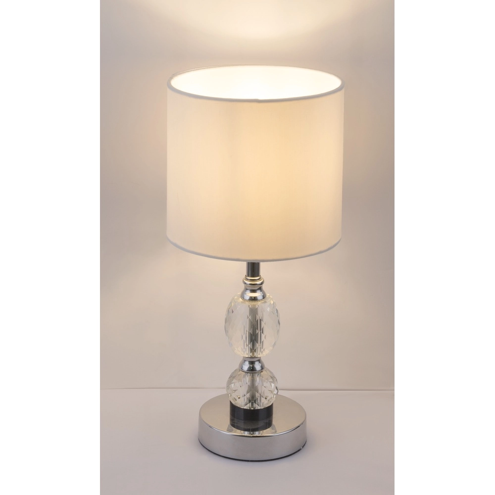 Klassische Tischlampe Bronn Chrom 47cm Globo 9007371382361
