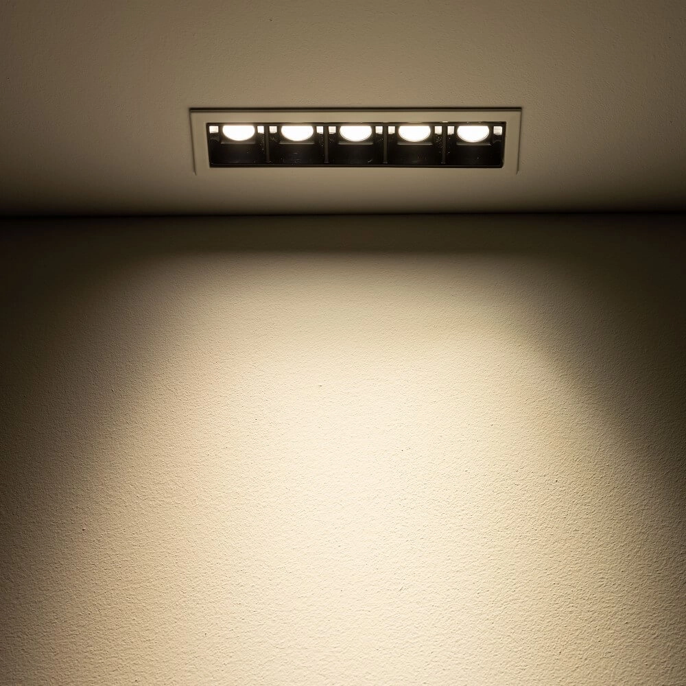 Weißer Einbaustrahler Midi Led 5x1 LEDs - 3000K Lyora 5903139100427