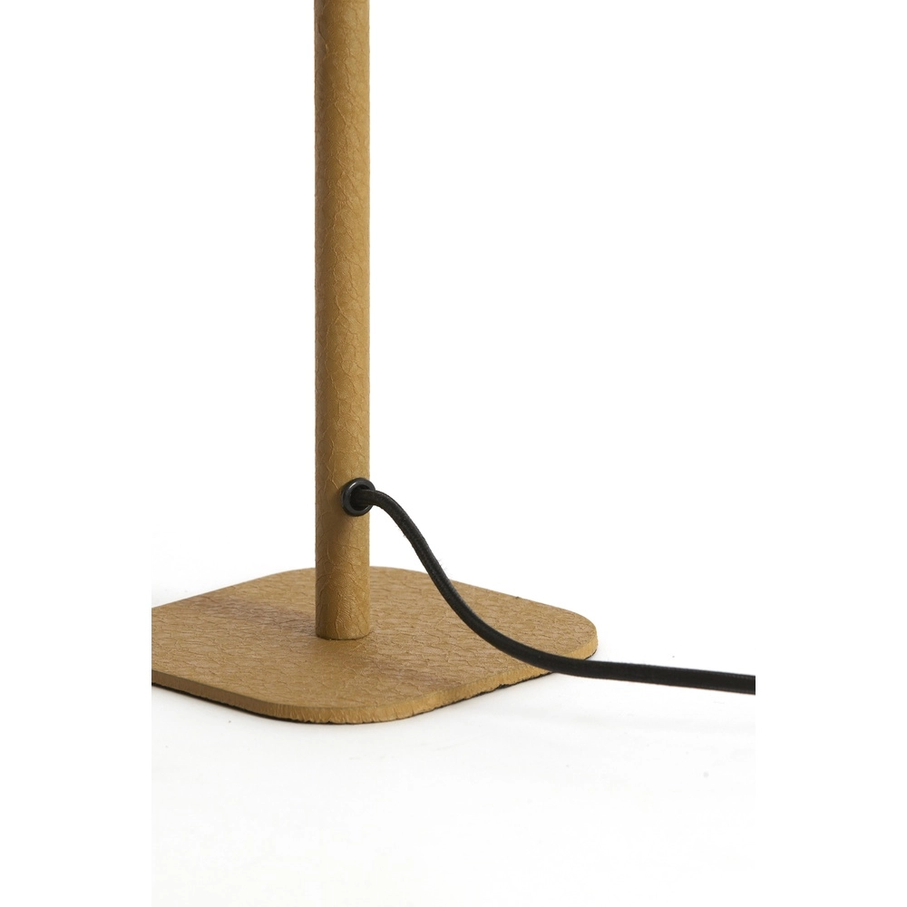 Nachttischlampe Elenie 13x13 cm – matt ockerfarbenes Gelb Light & Living 8717807818654