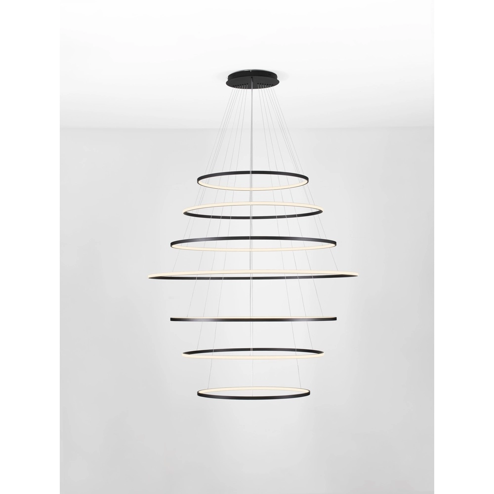 Design-Pendelleuchte Maelo schwarz Ø 150cm