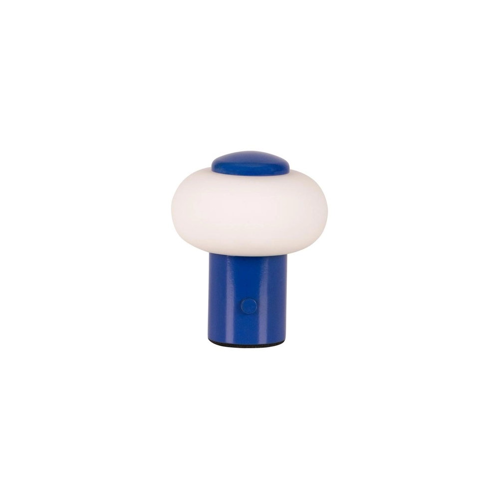 Wiederaufladbare Tischlampe Gustav Blau