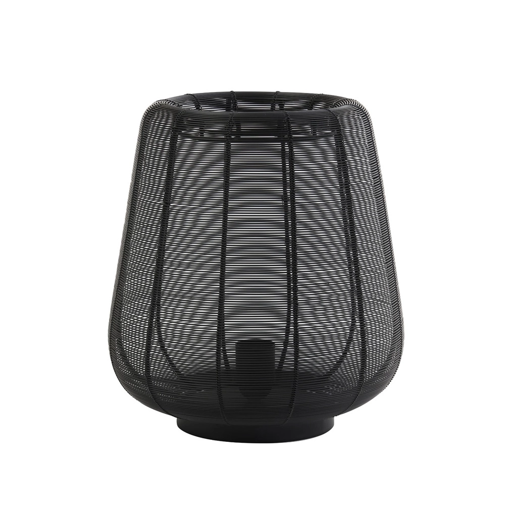 Schwarze Tischlampe Adeta Ø 29cm Light & Living 8717807600938