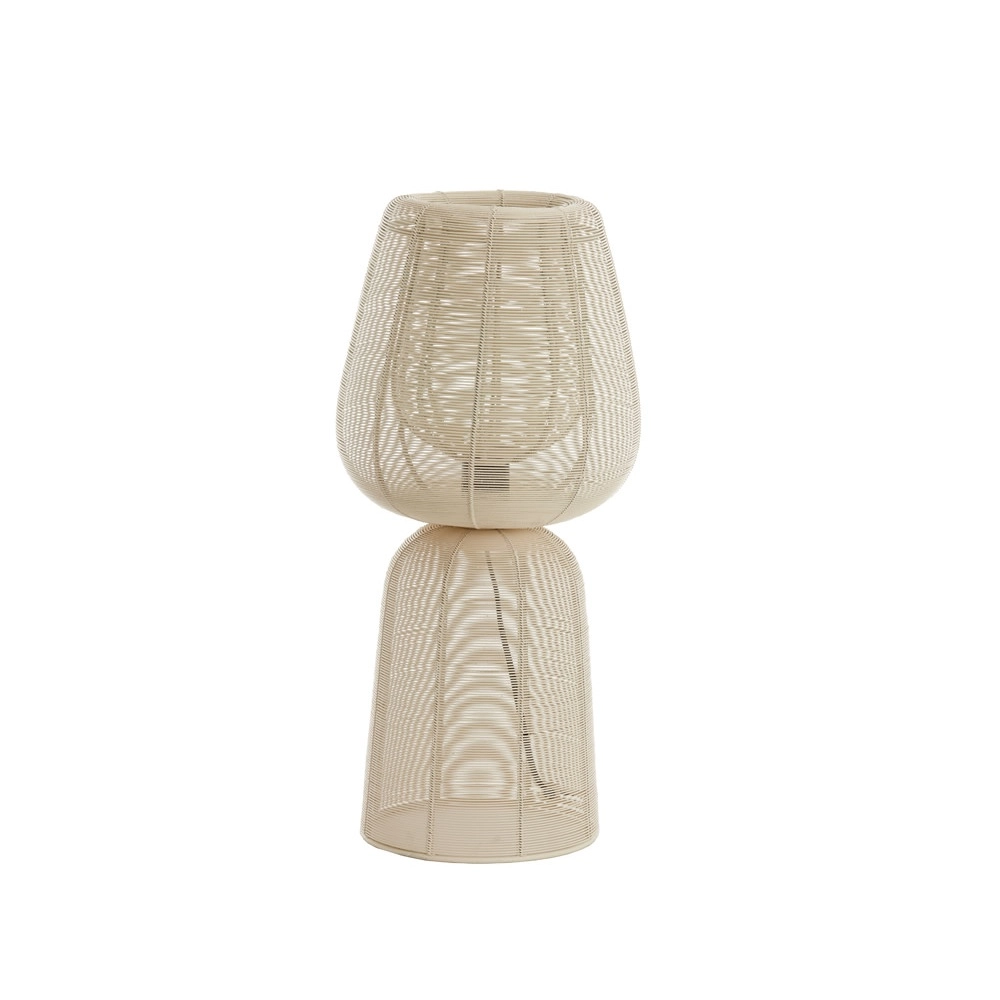 Tischlampe Aboso weißer Ø 24 cm Light & Living 8717807701598