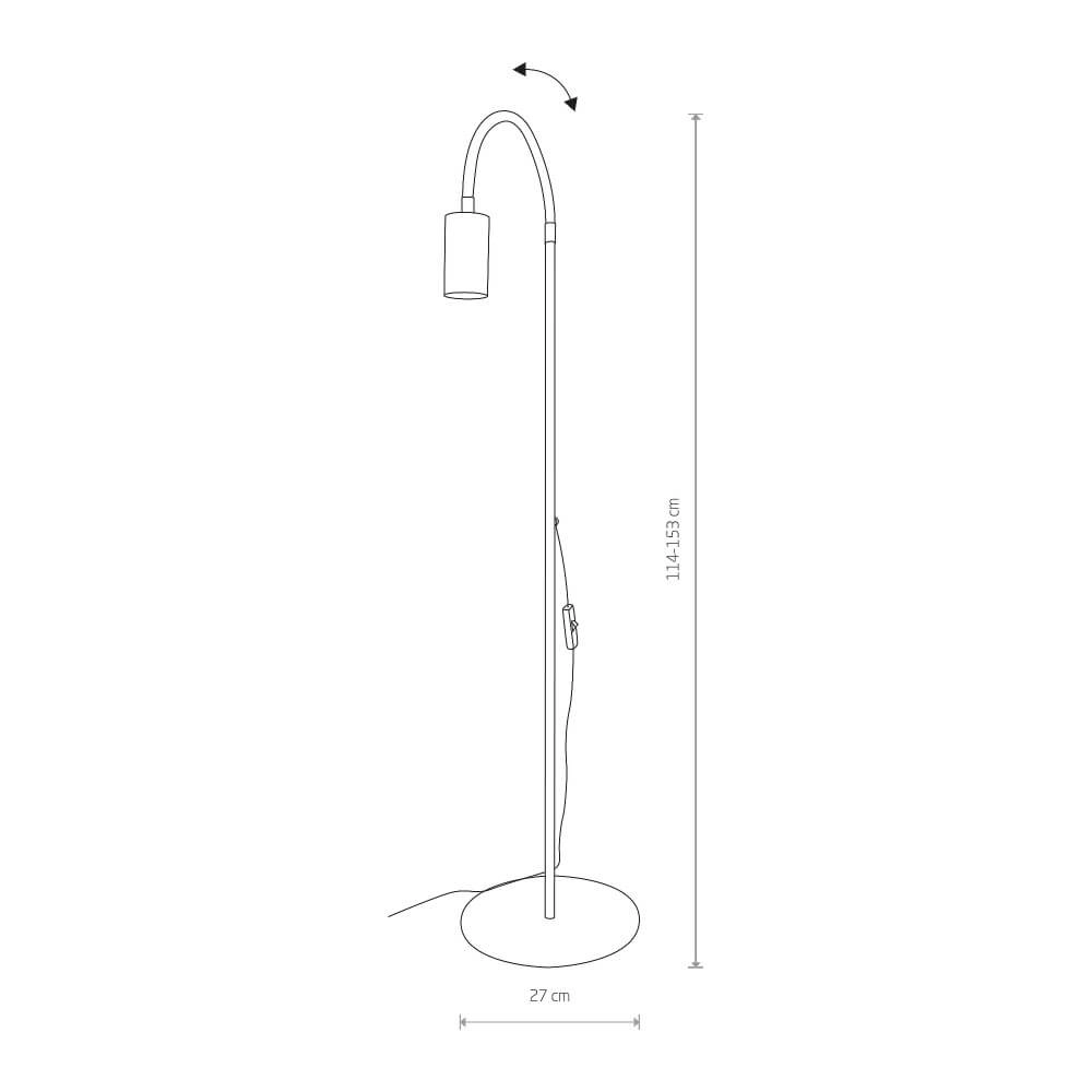 Flexible Leselampe Eye Flex Schwarz Lyora 5903139893596