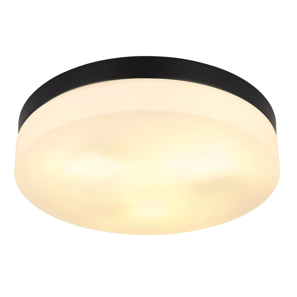 Design-Deckenlicht Vranos schwarz für den Außeneinsatz Ø 30 cm