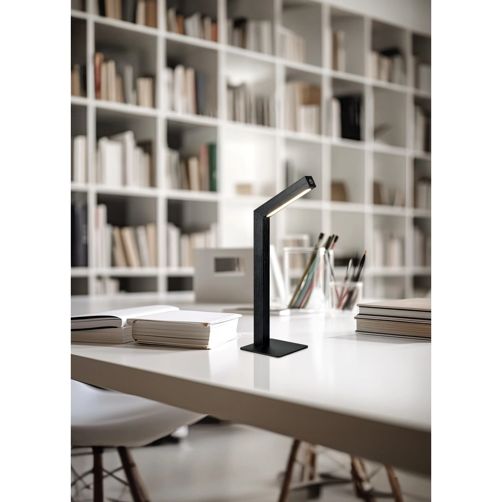 Design-Tischleuchte Skip Wiederaufladbar Schwarz Trio 4017807643473