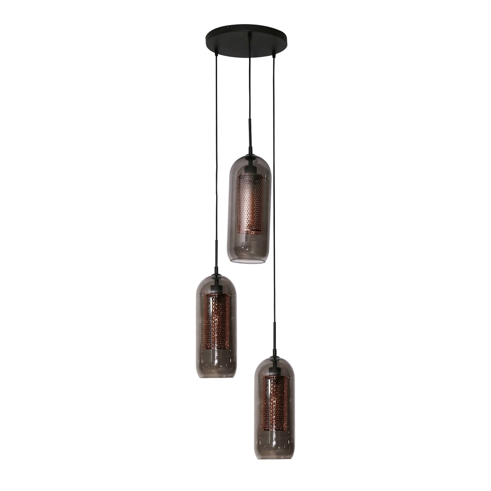 Couchtisch-Pendellampe Smoke Ø 35cm Lyora 8716803512122