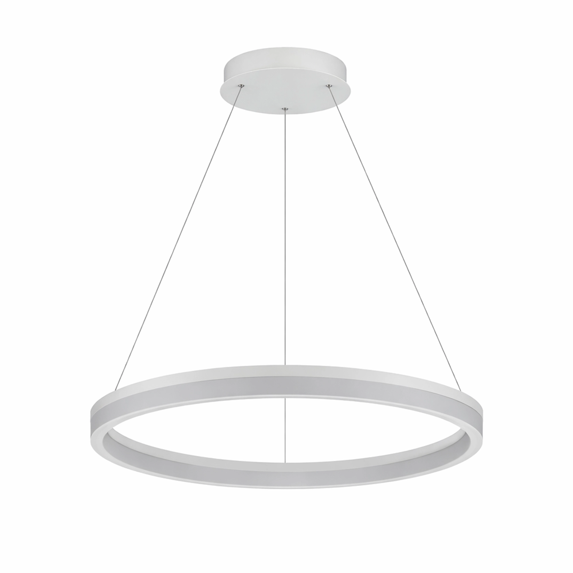 Elegante Pendellampe Ara Ø 60 cm weiß Lyora 5053423308067
