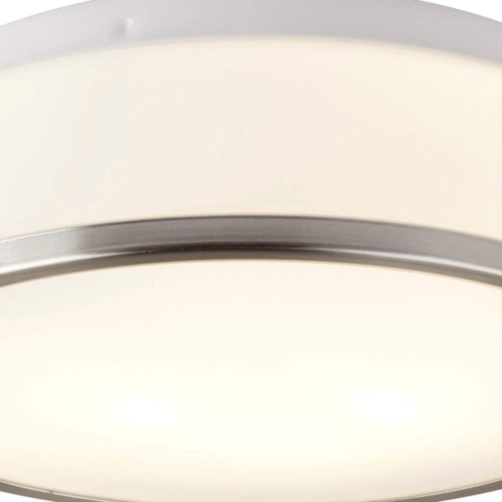 Badezimmerlampe Discs Ø 28 cm silber Searchlight 5013874395535