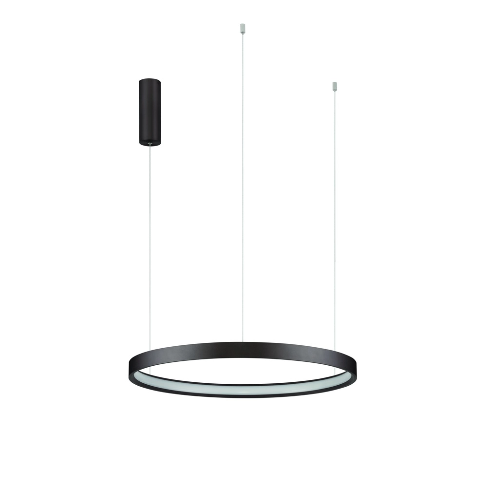 Schlanke Pendelleuchte Perrine Ø 60cm kaffeebraun Lyora 5212017438935