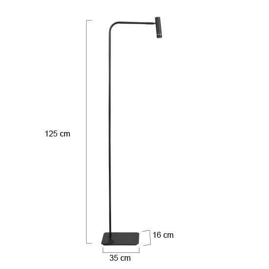 Stehlampe Lumo Schwarz Steinhauer 8712746184655